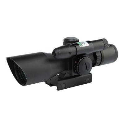 China Dual MIL Tactical Point Riflescope 2.5-10x40EG Airgun Scope Hunting Scopes Lighted with Green Laser GSP6010 for sale