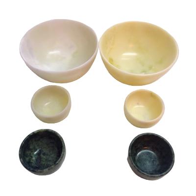 China Food Grade Jade Tea Coffee Cup Viable Natural Rice Bowl body care Physical Therapy Massage Tools for sale