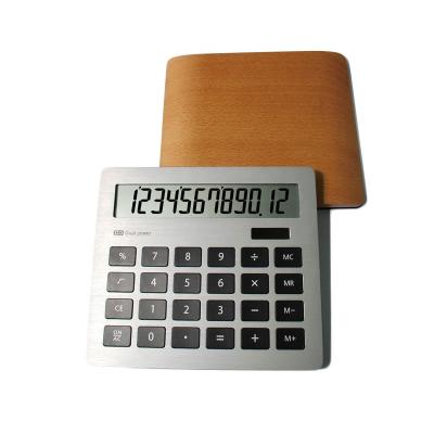 China High End Ultrathin Multipurpose Calculator Display Desktop Calculator Large Dual Solar Power and Battery Buttons Base Meter for Hom for sale