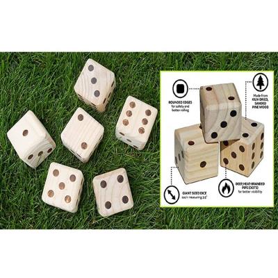 China Yaztzy Giant Outdoor Wooden Yard Dice Set for sale