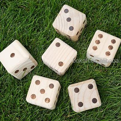 China Garden Games Outdoor Games Customized Giant Outdoor Wooden Dice Yard Dice Game for sale