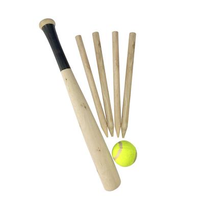 China Wooden cricket set wooden cricket bat with ball for baseball games for sale