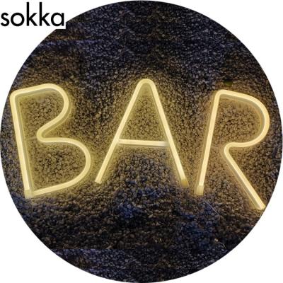 China Hotel Amazon Hot Sale High Quality Warm White Patented Neon 4.5V USB Letter and BAR Battery Operated Sign for Home Bar Lighting for sale