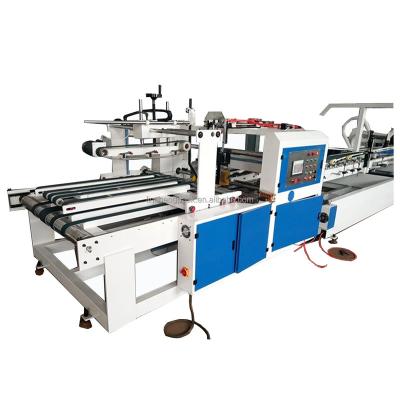 China Factory price fully automatic 4 6 corner corrugated carton box folder gluer machine for sale for sale