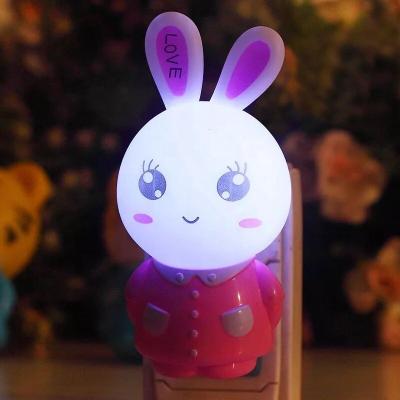 China Home Night Light AC110-220V Mini Cartoon LED Night Light In US EU Plug Light Decor Baby Room LED Control Sensor for sale