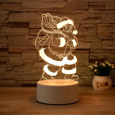 China Small Modern Creative LED Bedroom Night Light 3D USB Children's Bedside Lamp Table Lamp Creative Gift 3D Lamp for sale