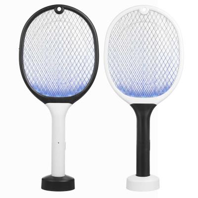 China Viable Rechargeable Electric Mosquito Killer Insect Zapper Fly Swatter Mosquito Racket Best for sale