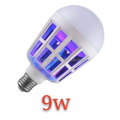 China Disposable Mosquito Killer Bulb Lamp 2 In 1 Electric E27 LED Bulb Trap Mosquito Killer Light for sale