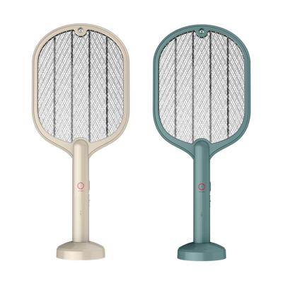 China Viable Cheap Rechargeable USB Mosquito Swatter 2 in 1 Handheld Electronic UV Light Mosquito Swatter Racket Killer for sale