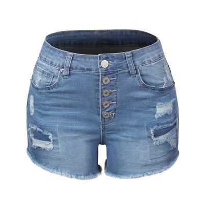 China 2022 Summer Hot Popular QUICK DRY Denim Romper Shorts Women's High Stretch Denim Shorts Overall for sale