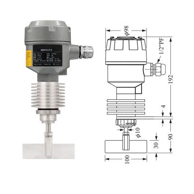 China Grain Bulk Corn Material Handling Powder High Temperature Solid Detect Sensor Blade Rotary Paddle Rotating Level Switch QRP-FT for sale