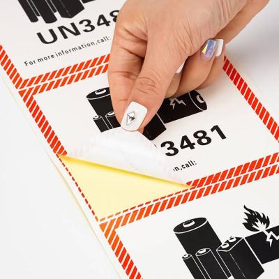 China Air Shipping 500 Labels UN3481 Lithium Ion Battery Stickers For Battery Warning Shipping And Processing Caution Label for sale