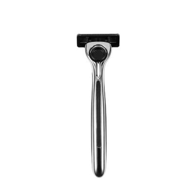 China Five Blades Private Label Shaving Handle Safety Shaving Metal Razor Handles for sale