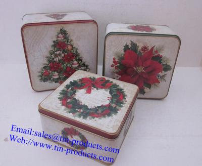 China Christmas Box  set, metal  Christmas Box, Christmas  Case, Gift  metal set from China for sale