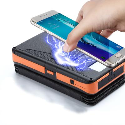 China Hot Selling New Solar Power Support 2022 Quick Charge Bank 20000mah Fast Power Bank Waterproof Large Capacity Foldable Portable Outdoor Camping for sale