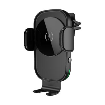 China New Product Mobile Phone Clamp 15w Auto Car Phone Charger Mount Car Smartphone Wireless Charging Station for sale