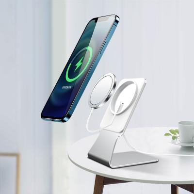 China Factory Customized Adjustable Magnetic Radio Phone Holder Aluminum Alloy Adjustable Phone Charging Stand High Quality For iPhone Series for sale