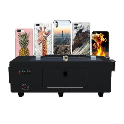 China Imported ink film cover printer A4 A5 white paper size phone printer small size flatbed white UV inkjet smart UV ink film back printer for sale