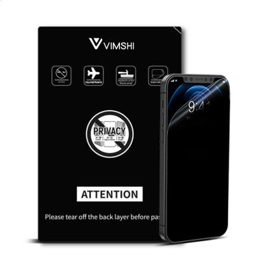 China VIMSHI 120*180mm mobile phone anti spy hydrogel screen protector tpu back square film 20pcs/box for smart film cutter plotter for sale