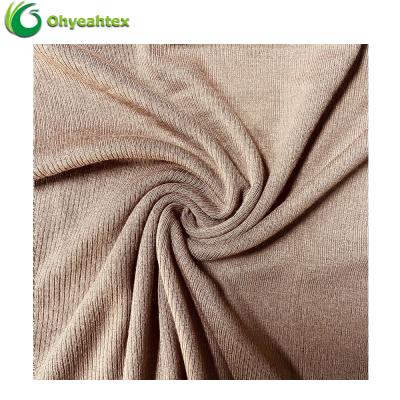 China Stretch China Fiber 2*2 Rib Modal 95% Spandex 5% Jersey Fabric For Dress for sale