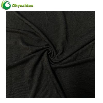 China Anti-Static Quick Dry Plain Stretch Jersey Knitted Viscous Rayon Fabric For Dress for sale