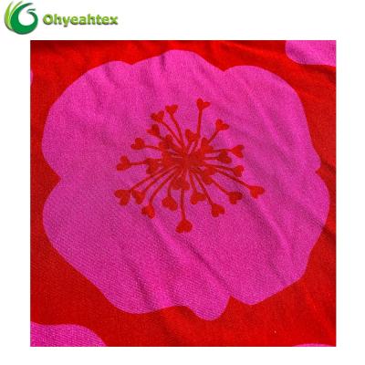 China Viable Anti-bacteria And Super Soft 230Gsm 90% Lyocell 10% Bamboo Spandex Printed Jersey Fabric For Clothing for sale