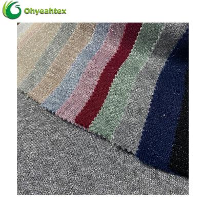 China Anti Static Glossy Fancy Heavy Hacci Knit Poly Rayon Fabric For Sweater for sale