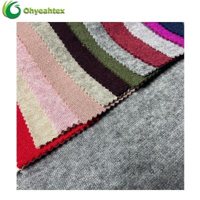 China Hacci Anti-Static Breathable Plain Rayon Nylon Blend Poly Knit Fabric For Women's Sweater for sale