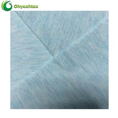 China Simple Eco-friendly Plain Pointelle Knit Blend Jersey Fabric For Fashion Clothes for sale