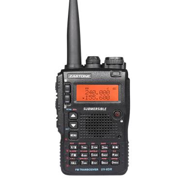 China 12 Months Zastone UV-8DR Mini Radio Walkie Talkie Triband VHF 136-174MHz 240-460MHZ CB Ham Two Way Radio UHF 400-520MHz for sale