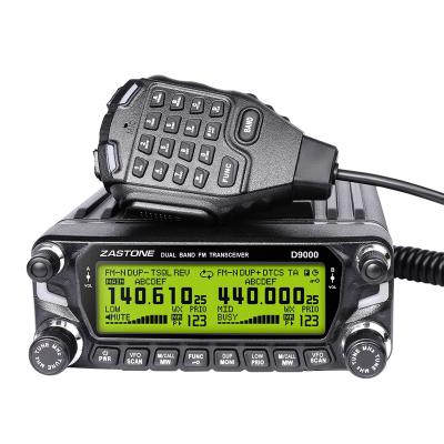 China Zastone D9000 Car Walkie Talkie 50W Mobile Radio Dual Band Car Radio UHF VHF 136-174MHZ 400-520MHZ Air 113-137MHZ Aviation AM D9000 for sale