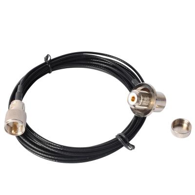 China Copper + XLPE+ PVC RC-316 Coaxial Extend Cable PL259 Car Radio Walkie Talkie Accessories Antenna Cable For ZASTONE D9000, TH-9800, MP320, MP380 for sale