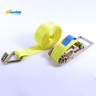 China Making Cargo Lashing Strap Factory Price Ratchet Universal with Double J Hook Cargo Lashing Strap Belt Tie Down Ratchet Strap for sale