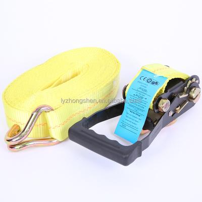 China Making Cargo Lashing Strap 25-100mm truck webbing Ratchet tie down strap cargo control product tie down strap for trucking transportation for sale