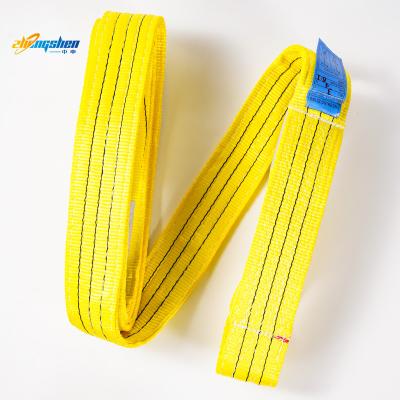 China Lifting Goods Factory price 6 ton lift belt crane lifting webbing sling belt with best price for sale