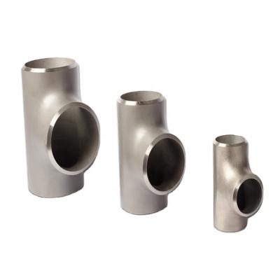 China Super Duplex UNS S32750/S32760/S31803 ASME B16.9 Connection Fittings 1-48 Inch Stainless Steel Pipe Tee Without Seam Or Weld for sale