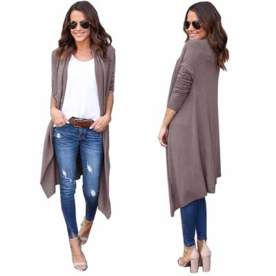 China 2021 American Autumn And Winter European And Long Sleeve Loose Cardigan Plus Size Coat Women's Top for sale