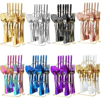 China Stocked Logo China Supplier Cutlery Set Gold Cutlery Set Custom Cutlery Set Stainless Steel for sale