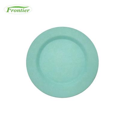 China Viable Standard Size Bamboo Fiber Dish Dinner Plate Biodegradable PLA Dish for sale