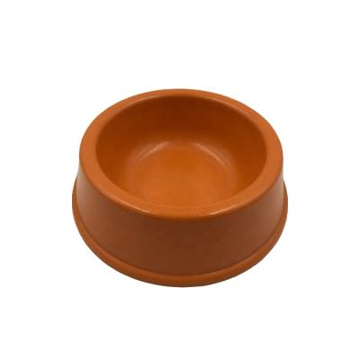 China Sustainable Food Weight Customized Small Pet Dog Bamboo Fiber Bowls for sale