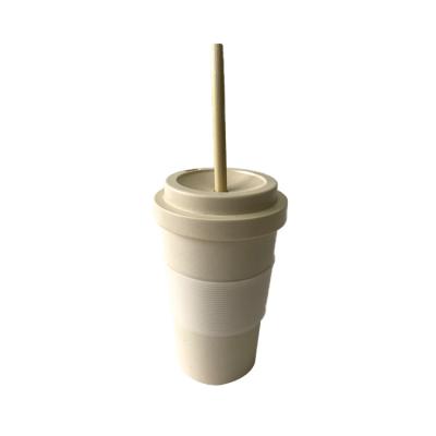 China Promotion Sustainable Reusable Wholesale Biodegrade Bamboo Fiber Straw for sale