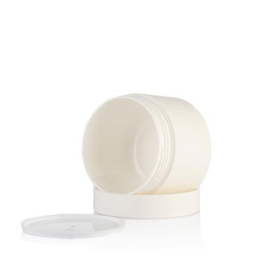 China Non Spill Cosmetic Cream Jar White Plastic Cream Jar For Personal Care for sale