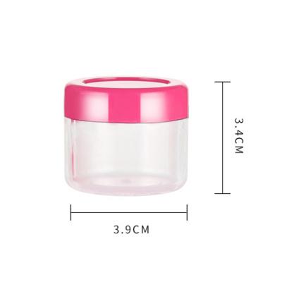 China Non Spill Cosmetic Face Cream Jar Custom Plastic Mini Jar for sale