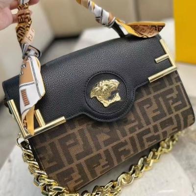 China 2022 the bag f other new high quality brand name women printing co-branded fashion ins style single shoulder cross bag for sale