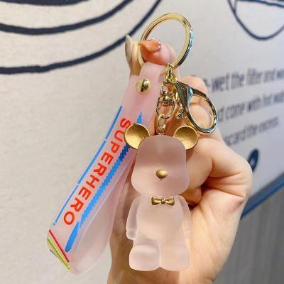 China Ring Online Celebrity Couples Fashionable Key Bear Key Chain Pendant Student Book Car Female Creative Simple Cute Key Chain for sale