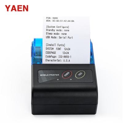 China 58mm Thermal Paper Tooth Thermal Printer Mobile Android Support IOS Black and White Blue Software for sale