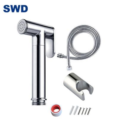 China Bathroom Easy Hand Installation Brass Stainless Steel Castrate Cloth Diaper Toilet Bidet Sprayer For Toilet for sale