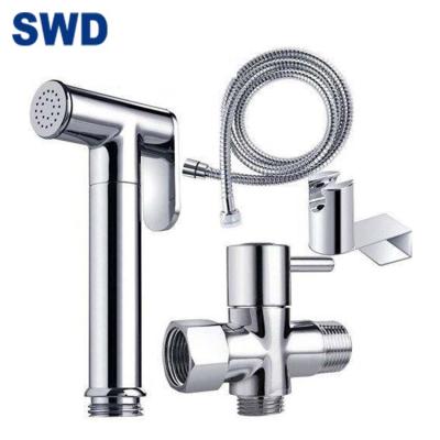 China Easy Installation Shattaf Toilet Shower Portable Brass Bidet Spray Handheld Sprayer For Bathroom for sale