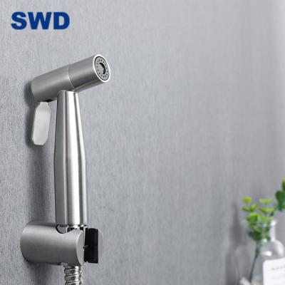 China Easy Installation Muslim Toile Bathroom 304 Stainless Steel Faucet Mixer Tap Bidet Sprayer Shattaf Handheld Sprayer for sale