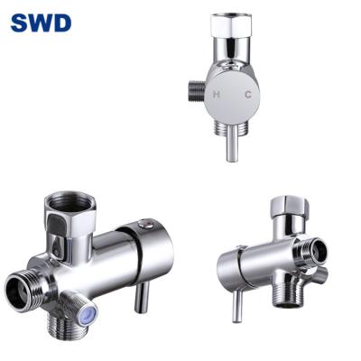 China With 4 Way Brass T-Adapter Diverter Shower Mixer Valve Custom Made From China OEM Diverter China Supplier for sale